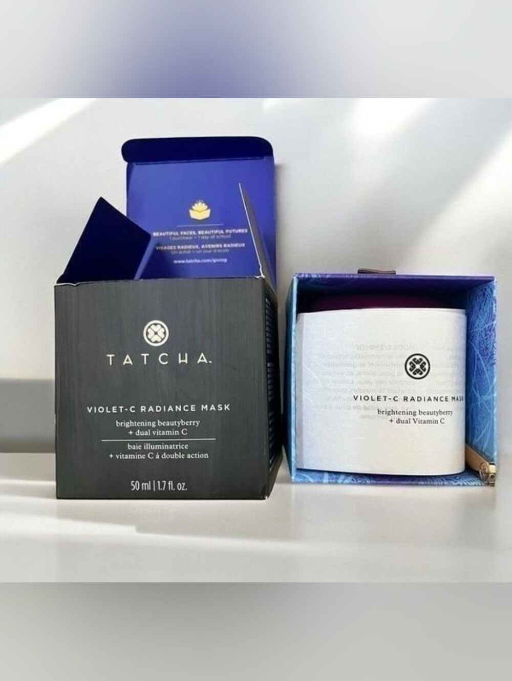 NEW Tatcha Violet C Radiance Mask 1.7oz 50ml New SEALED In Box